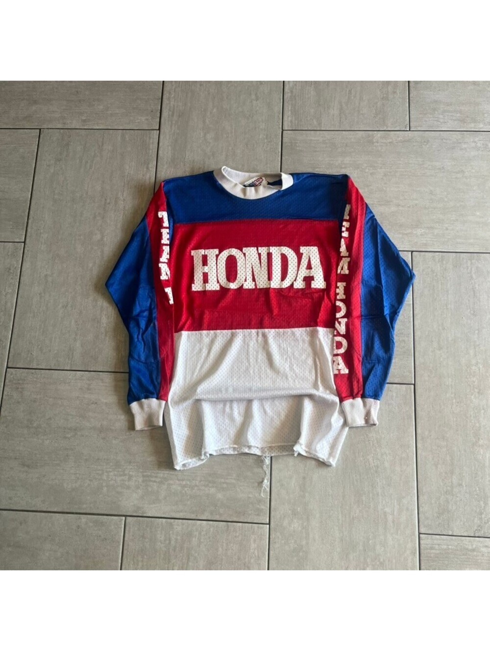 Honda 80s Vintage Team Racing Long Sleeve Jersey Medium